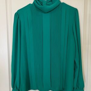Vintage green women blouse
